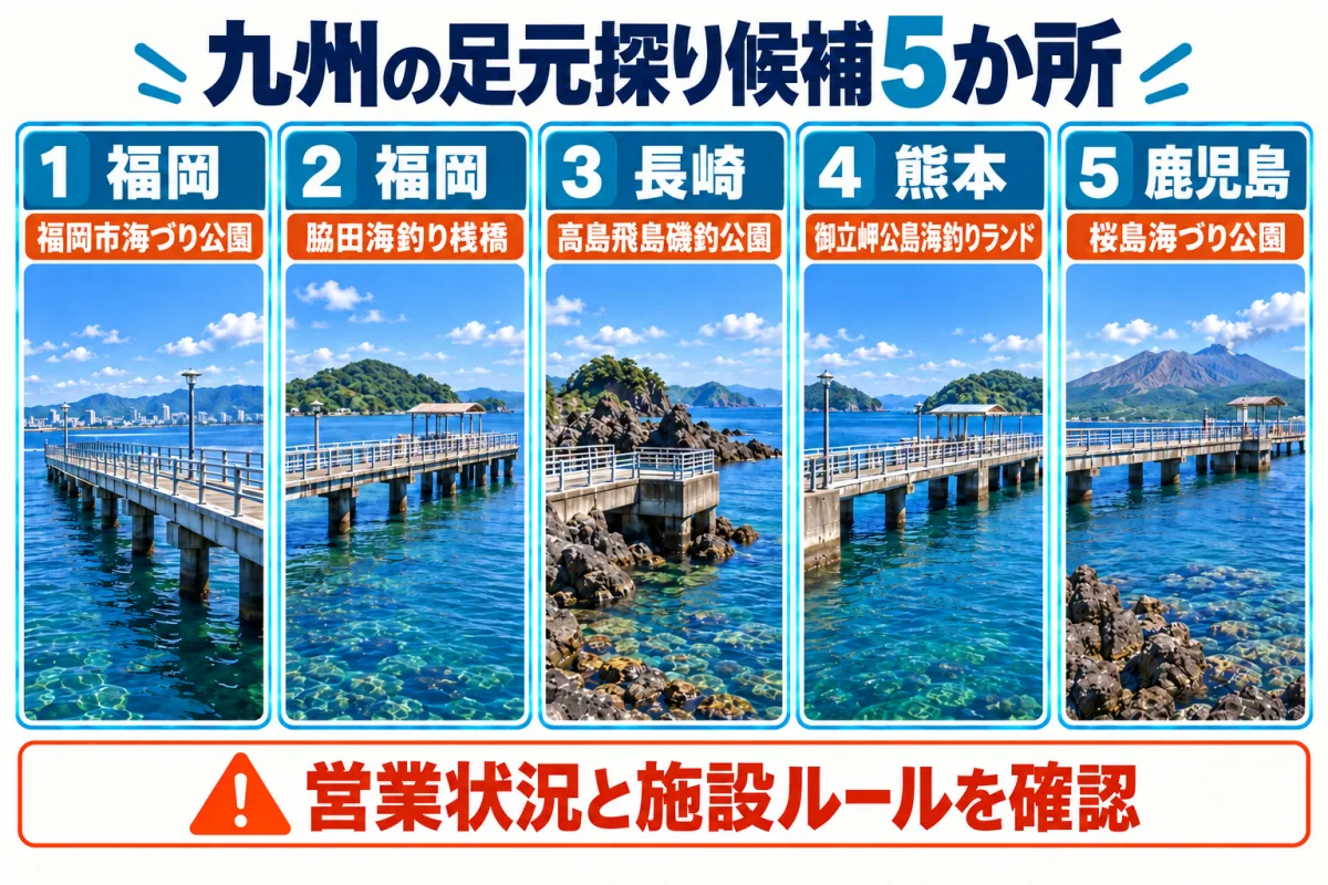 九州で足元探りができる管理釣り施設5か所