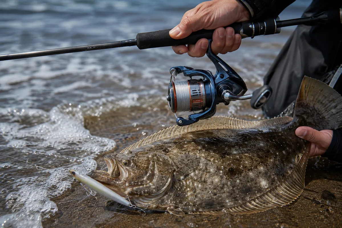 26ナスキーで釣り上げたヒラメ